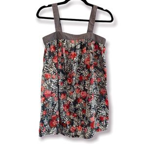 ANDREW & CO Floral Sleeveless Boho Boxy Top